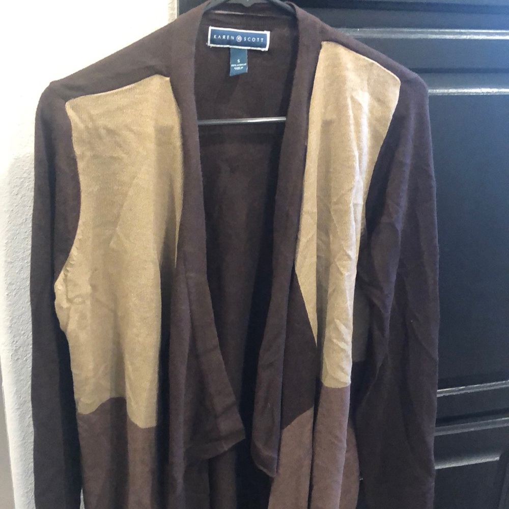 Brown cardigan